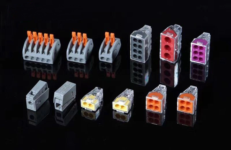 Wire Terminal Connector Pct-413 Quick Electric Connector 3pin Push Wire Wago Connector