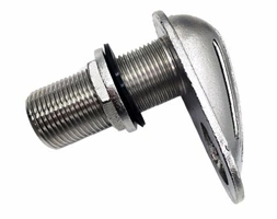 Stainless Steel Thru-Hull Fittings with Barb for Hose (3/8