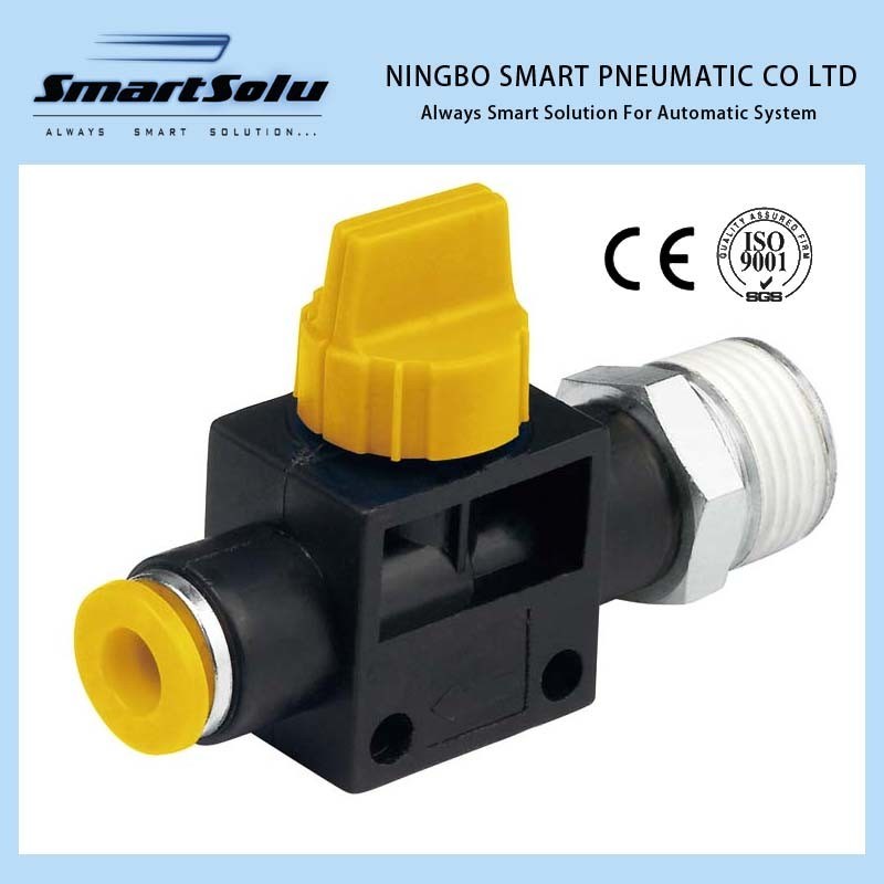 Ningbo Smart High Quality Hvfs Hand Valve Plastic Pneumatic Fittings