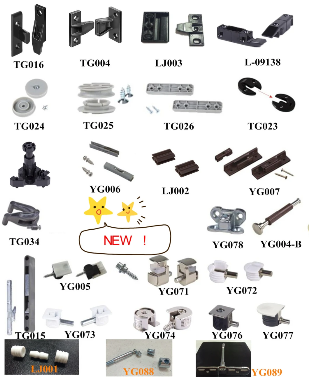 Fast Installation Wall Panel Fittings Furniture Hardware Fittings