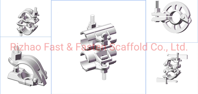 Top Sale Swivel Clamp Double Coupler Scaffolding Scaffold Prop Swivel Couplers Coupler Clamps Parts Fittings