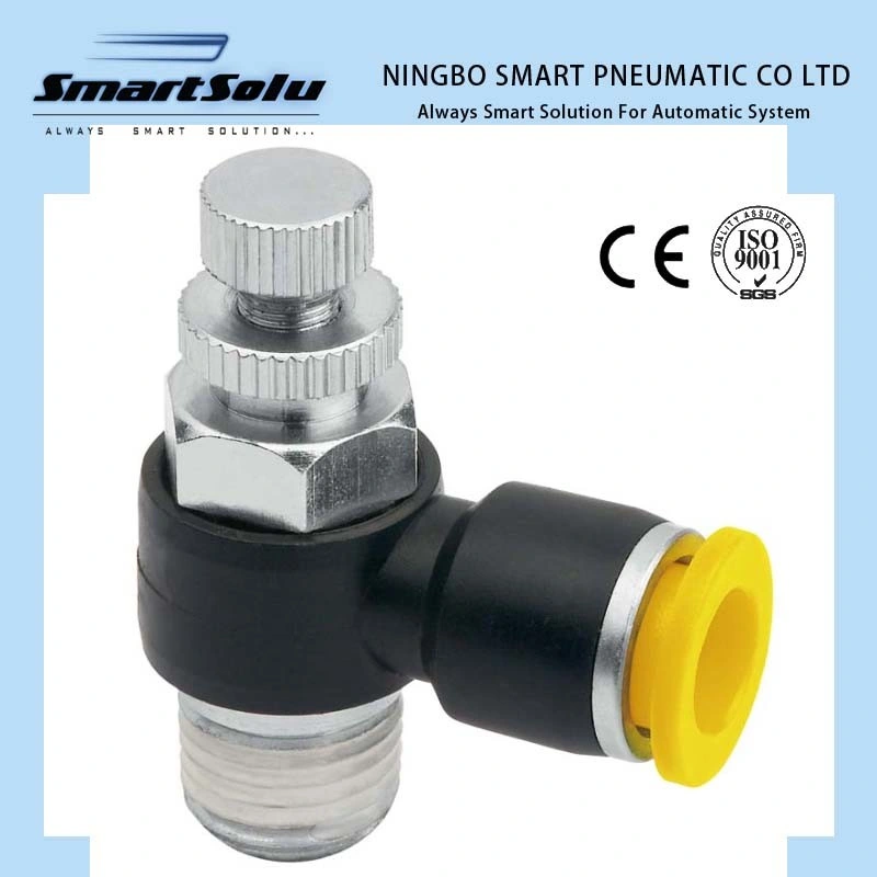 Ningbo Smart High Quality Nes Speed Controller Plastic Pneumatic Fittings