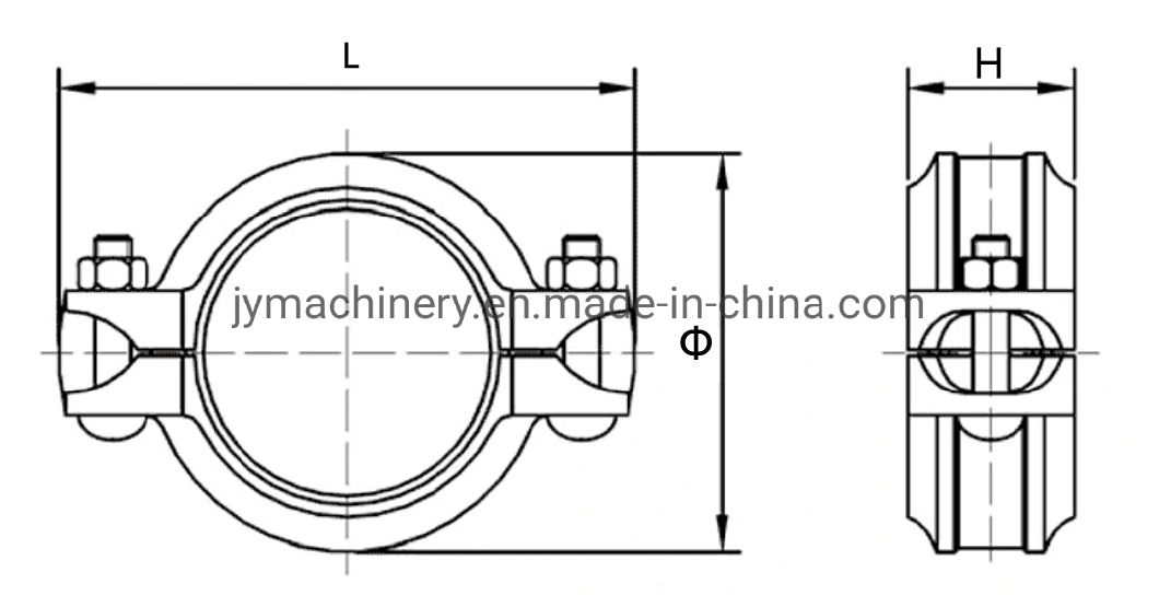 125mm Pipe Fittings Cast Iron Grooved Pipe Fitting Clamp Grooved Coupling for Fire or Water System