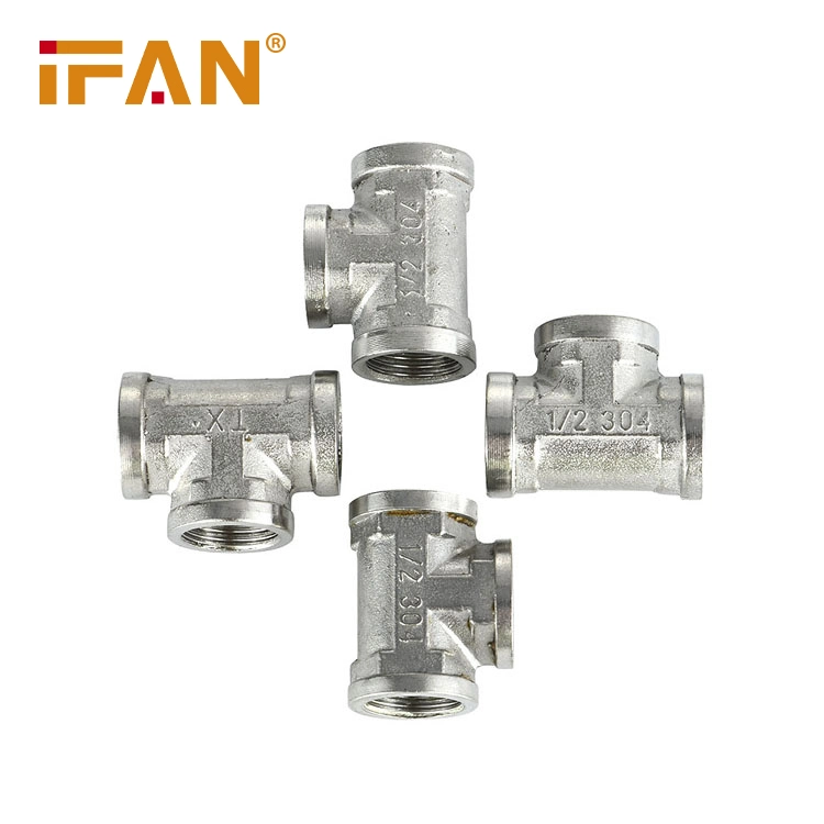 Ifan 01design Brass Fittings Water Supply and Hot Water System Tee Brass Pipe Fittings