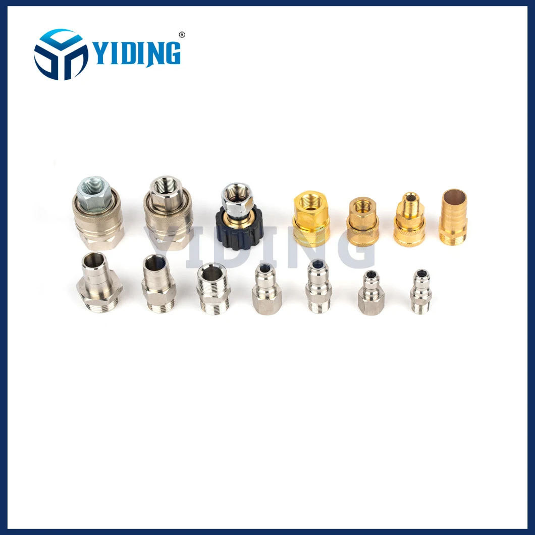 Brass Male Coupling Hose Joint Brass Fitting Joint Connector Hose Joint Hose Connector High Pressure Steel Hose Joint Brass Coupling (M22*1.5/1.4)