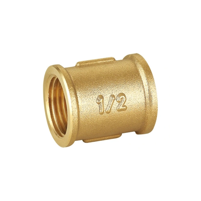 Female Thread Forged Copper Brass Plumbing Fitting Socket Coupling