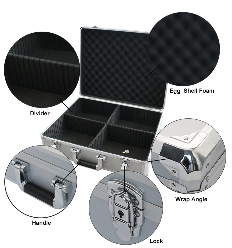 Aluminum Tool Box Metal Hardware Carrying Tool Case