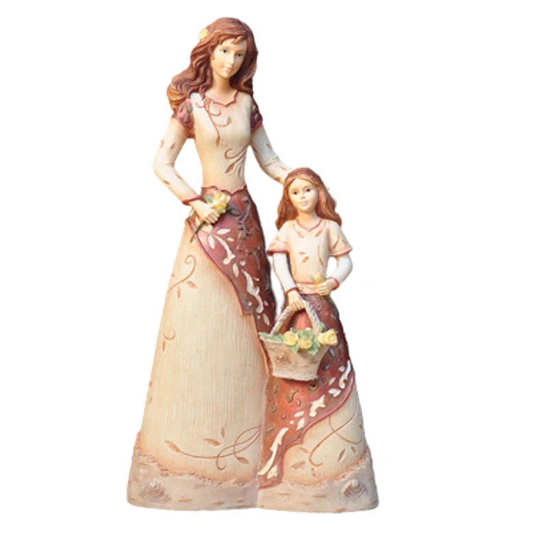 Best Gift Hand-Painted Family Figurines Sculptures Statues for Home Decoration