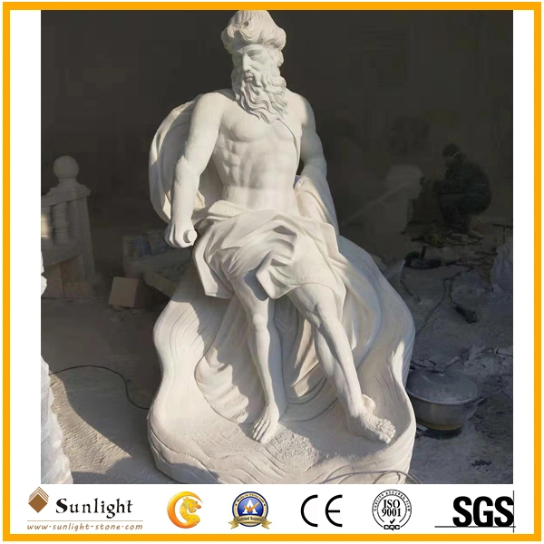 Pure White Marble Statue, Marble Sculpture, Stone Garden Statue