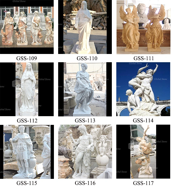 Garden Decoration White Marble Four Season Goddess Sculpture