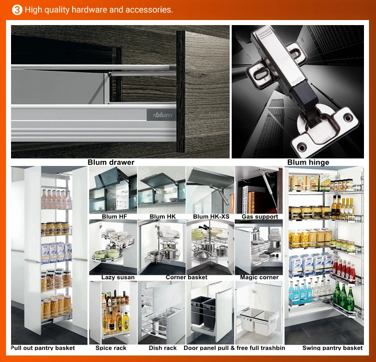 New Concept Modern Kitchen Cabinet Designs, Handle-Less Modern Kitchen Designs