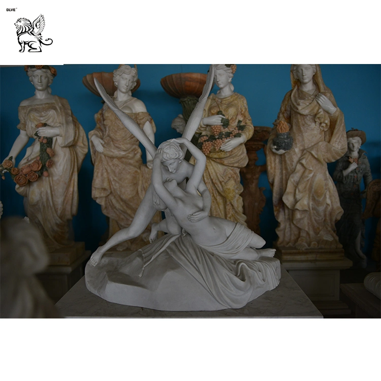 Factory Supplier Angels Embracing Each Other Marble Sculpture Mfsy-45
