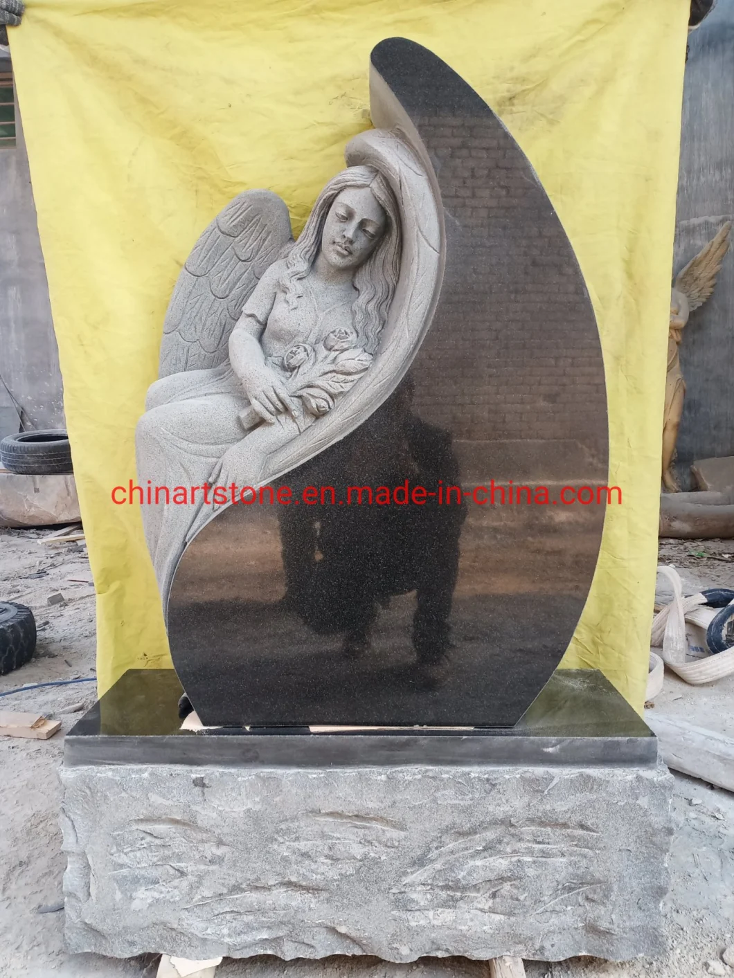 Wholesales Simple Granite and Marble Tombstone Headstone