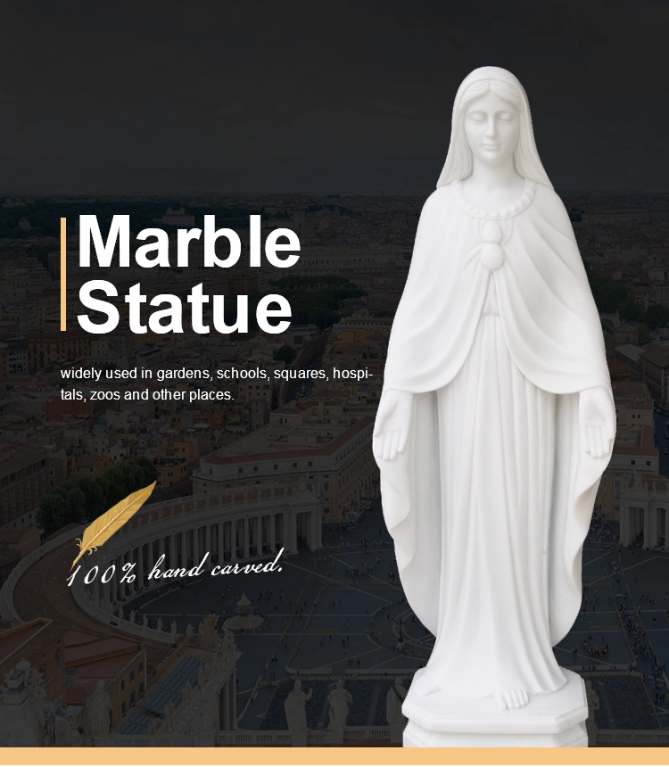 White Marble Angel Sculptures Garden Statues