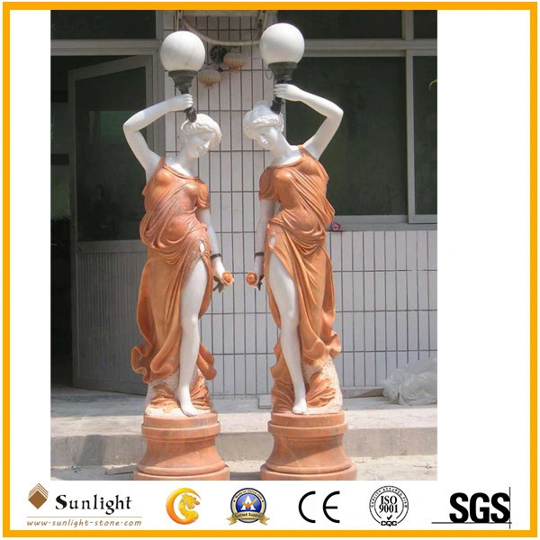 Pure White Marble Statue, Marble Sculpture, Stone Garden Statue