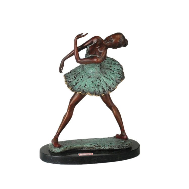 Ballerina Statues and Sculptures Bronze Figurine Home Decoration