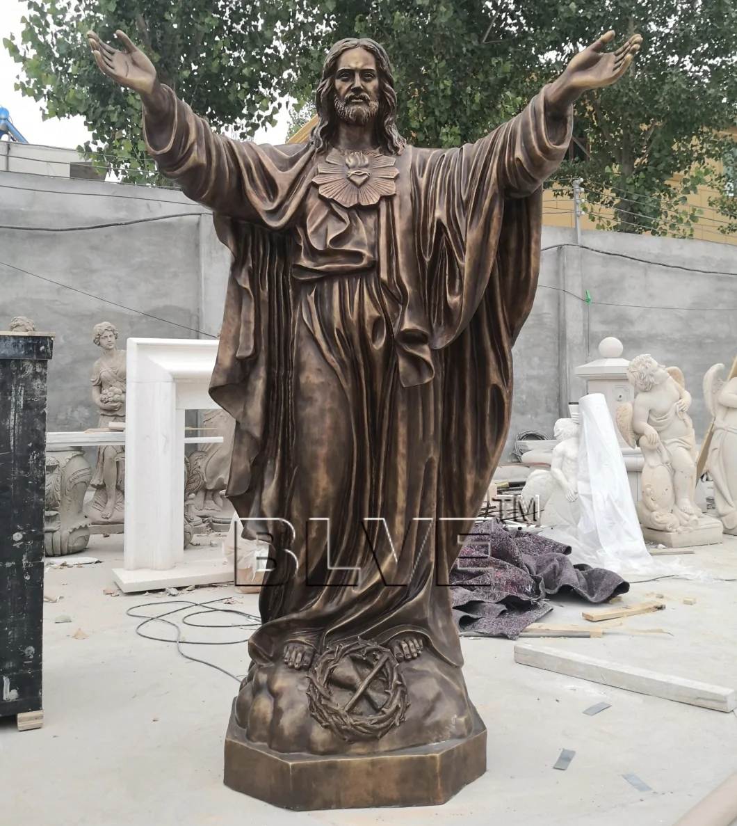 Life Size Christian Sculpture Bronze Jesus Statue Outdoor Catholic Religious Statues