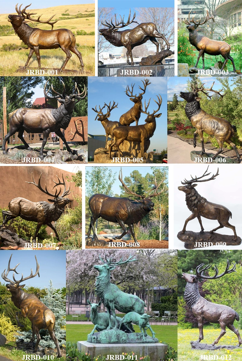 Life Size Bronze Elk Statues for Sale