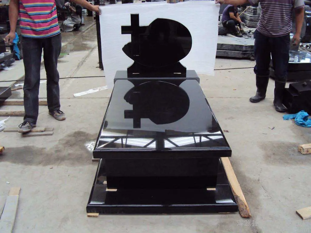 Wholesale Super Absolutely Black Hebei/Shanxi Black Granite for Memorial Stone Headstone Gravestone Monument Tombstones