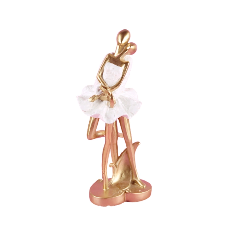 Best Gift Resin Character Statues Ballet Dancer Sculptures for Home Decoration Desk Ornament