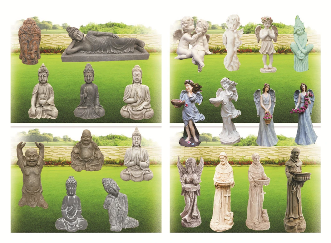Resin Garden Gnome Figurines Set 3 Garden Statues for Outdoor Garden Decor
