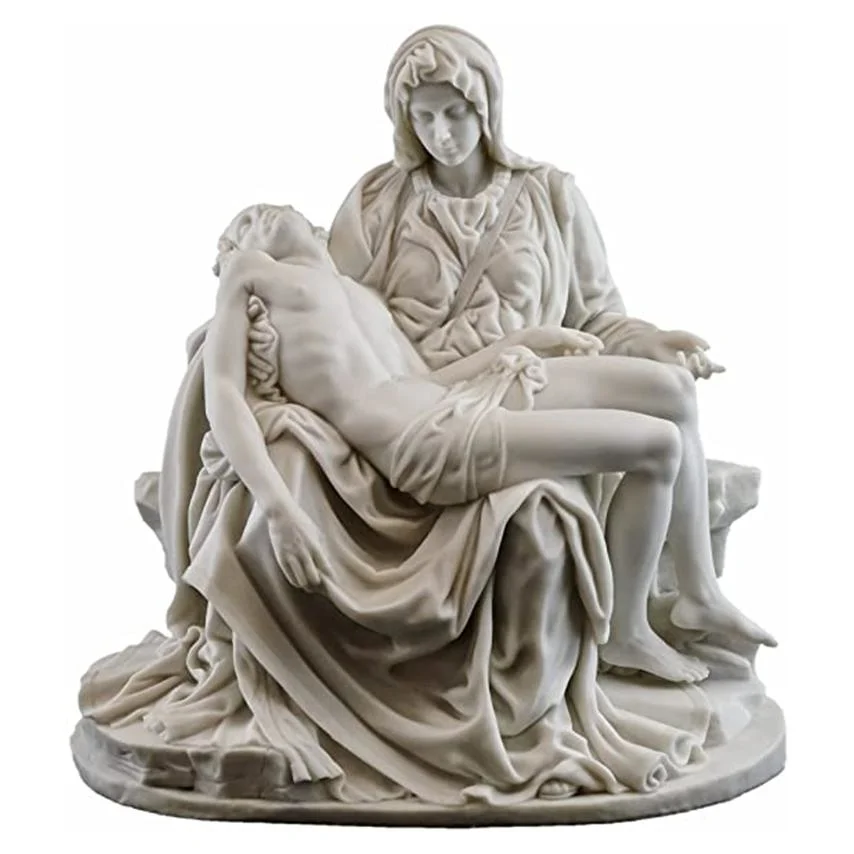 Michelangelo Famous Religious Art Pieta Jesus and Mary Marble Statue