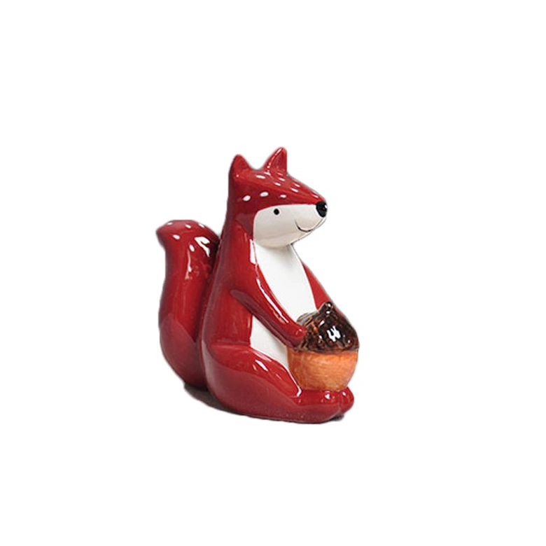 Poly Resin Cute Squirrel Figurines Garden Statues for Home Decor Ornaments