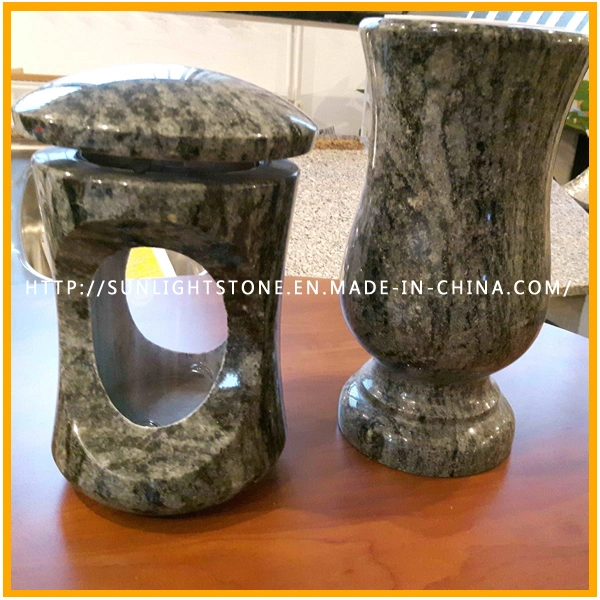 Natural Granite/Marble Stone Memorial/Headstone/Tombstone/Gravestone/Monument Vase for Funeral/Cemetery Flower Vase Accessories