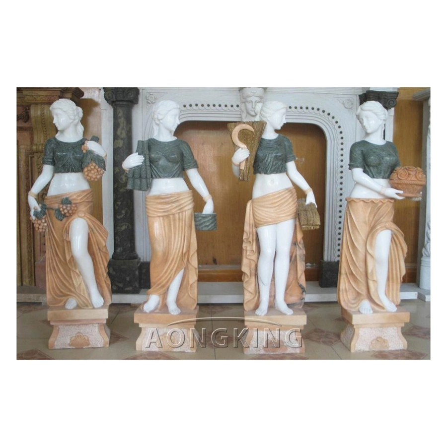 Women Goddess The Four Seasons Marble Sculpture for Garden Decoration