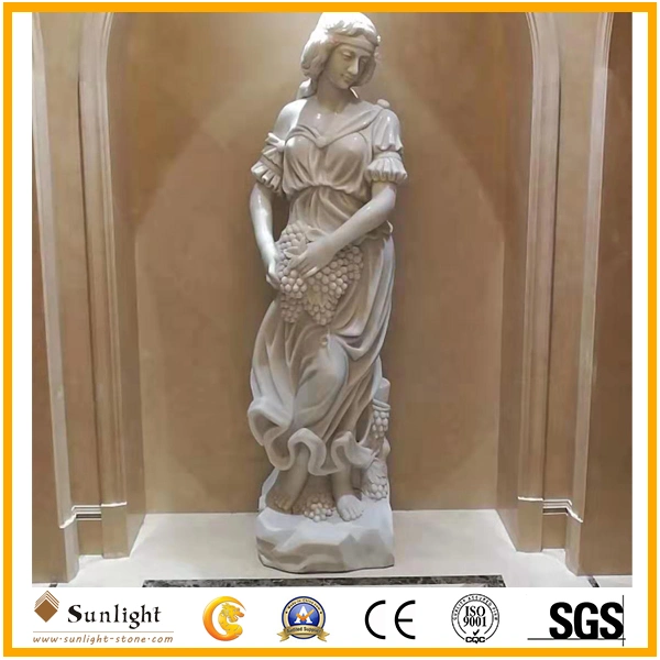 on Sale Garden Decoration Four Season White Marble Stone Carving Statues Sculpture