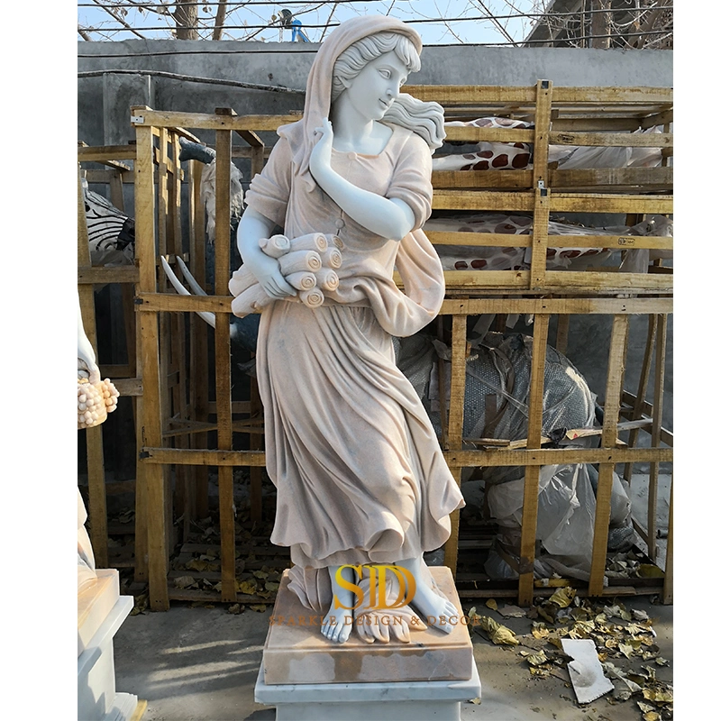 Famous Garden Statue White Marble Sculpture of 4 Seasons Marble Statues