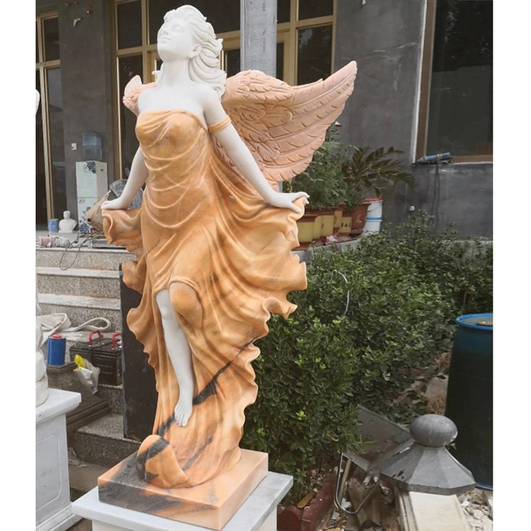 Fairy Garden Ornaments Art Life Size Marble Angel Statue