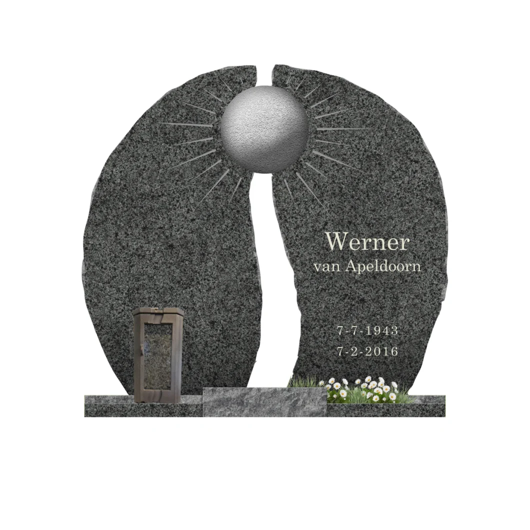 European Wholesale Design Balck Granite Stone Headstones Tombstone Monument