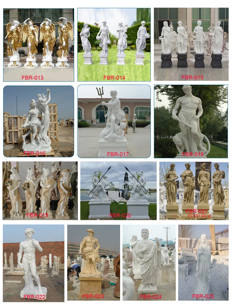 Four Seasons of God Outdoor White Marble Stone Statue