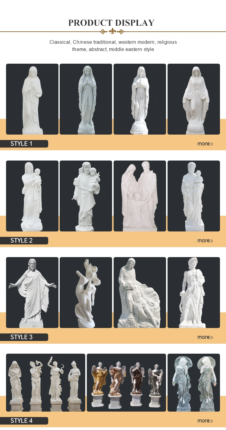 Large Indoor White Marble Figure Angel Human Statues