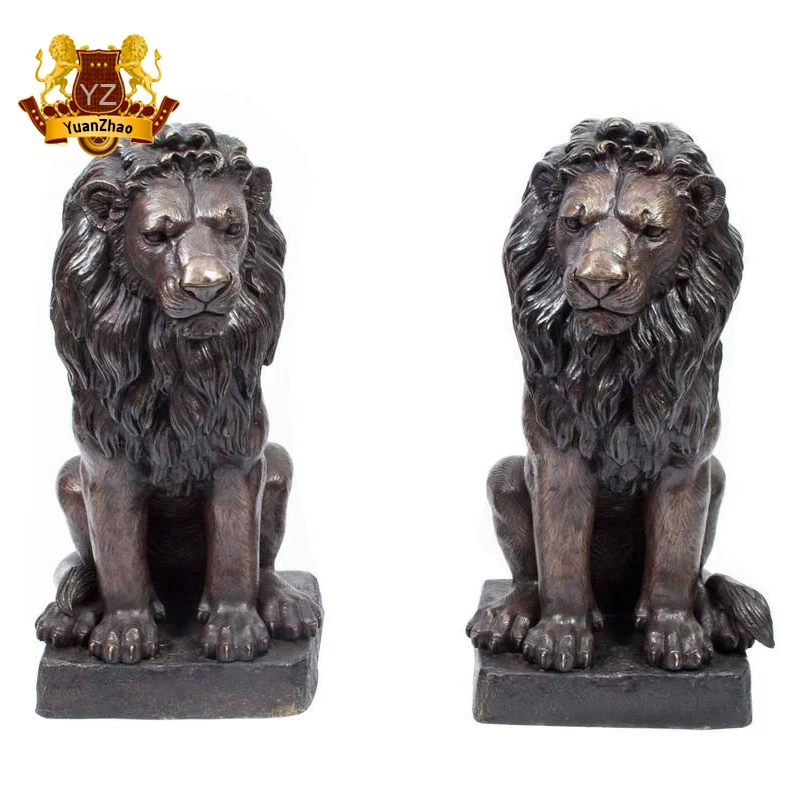 New Product Antique Brass Lion Statues with Cheap Price