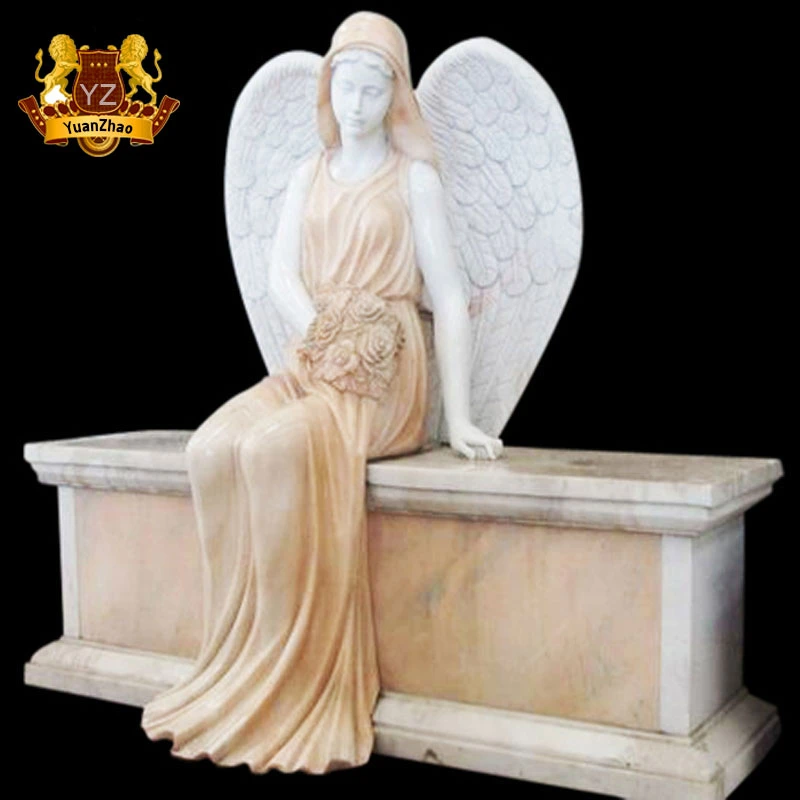 Exquisite Design Nature Marble Granite Angel Monuments Headstone