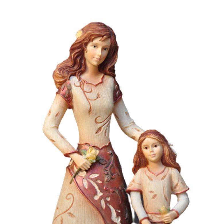 Best Gift Hand-Painted Family Figurines Sculptures Statues for Home Decoration