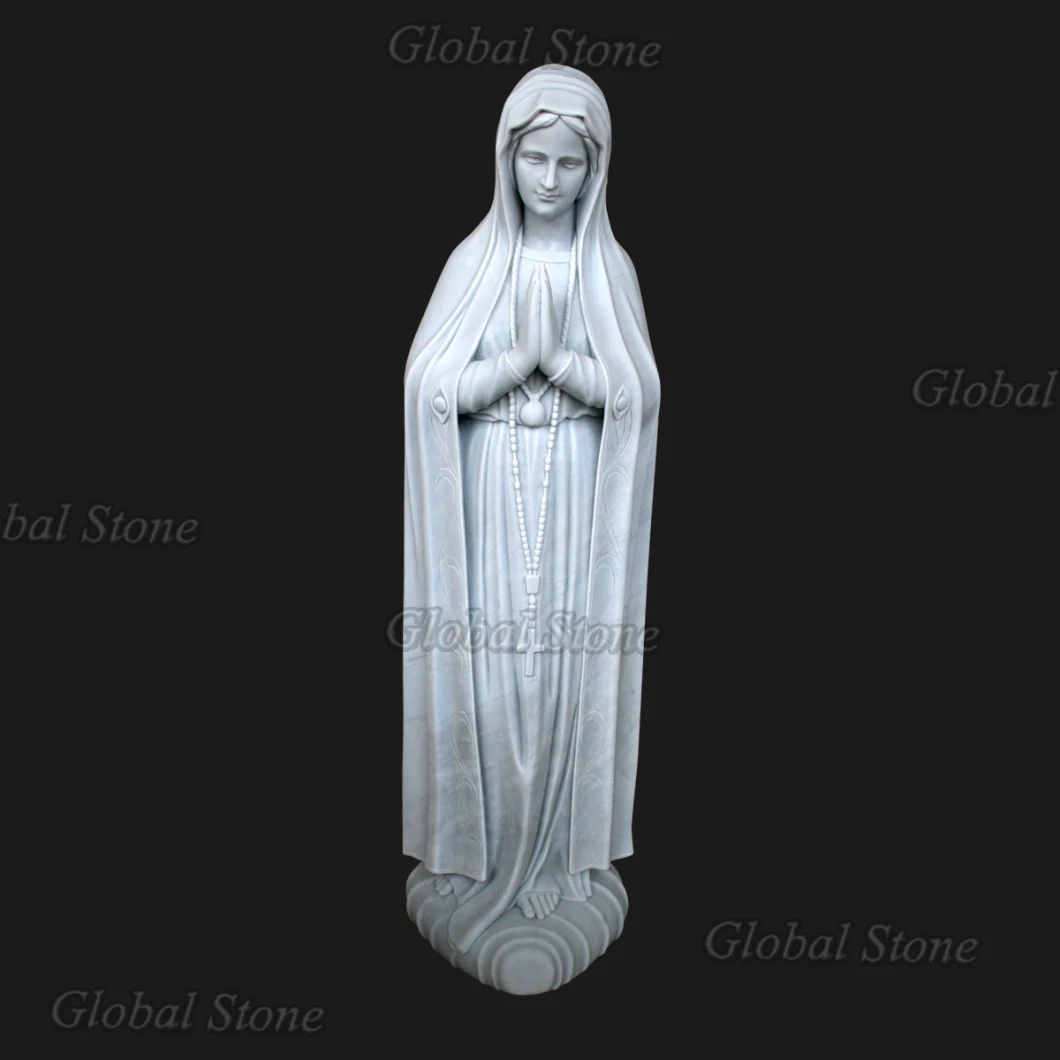 Sculpture Art Religious Marble Female Stone Virgin Mary Statue (GSS-240)