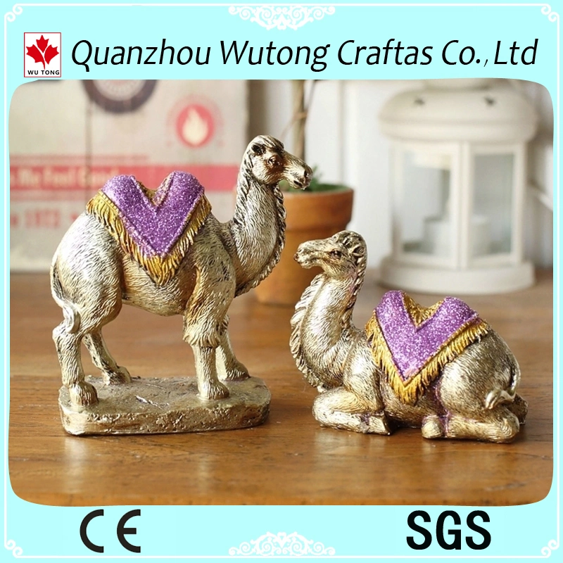 Home Decoration Birthday Present Souvenir Resin Camel Statues Animal Sculptures