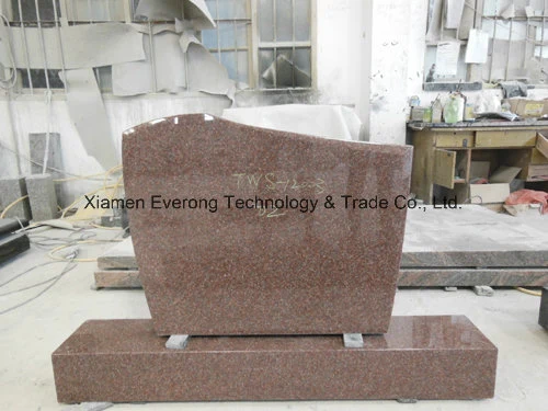 Natural Black Stone Granite Carving Upright Monument for Factory Directly