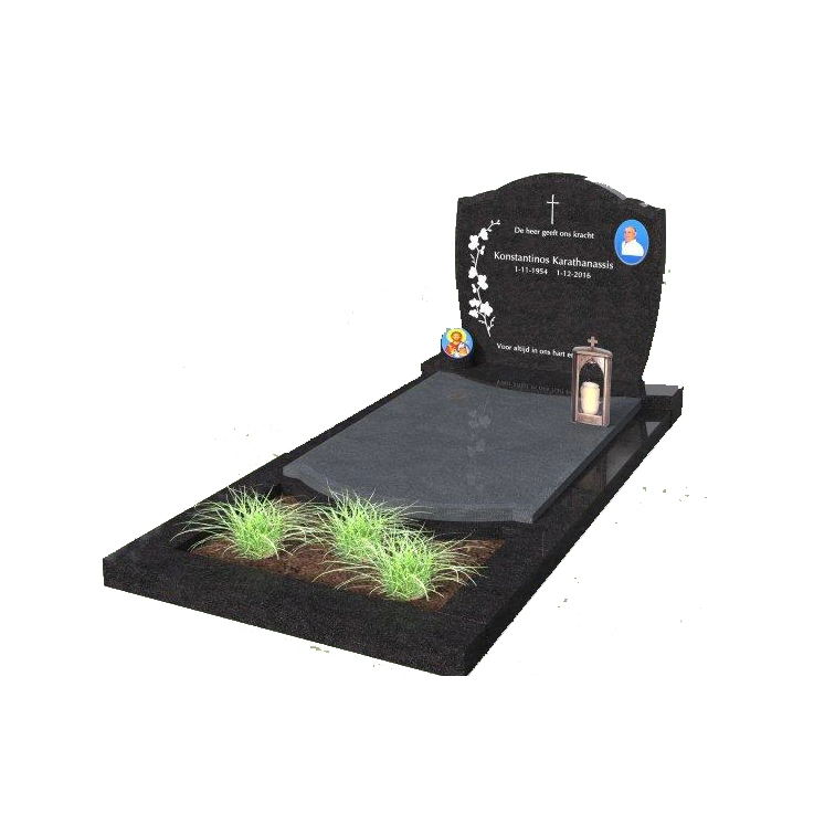 European Design Blue/Grey/Black Granite Stone Tombstones Tombstone Monument