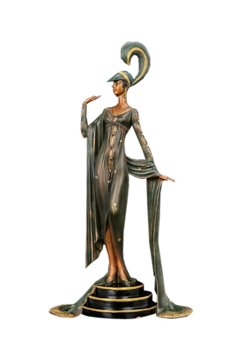 Colorful Sculpture Modern Model Bronze Statues and Figurines Home Decor