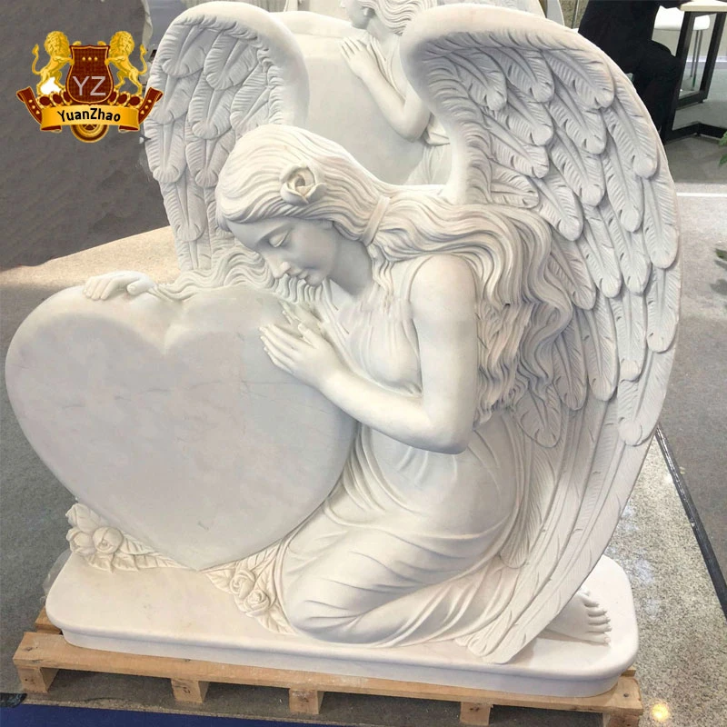 Exquisite Design Nature Marble Granite Angel Monuments Headstone