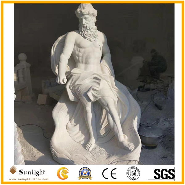 Hot Selling Customized Four Season Stone White/Green/ Sunset Pink Marble Lady Statues