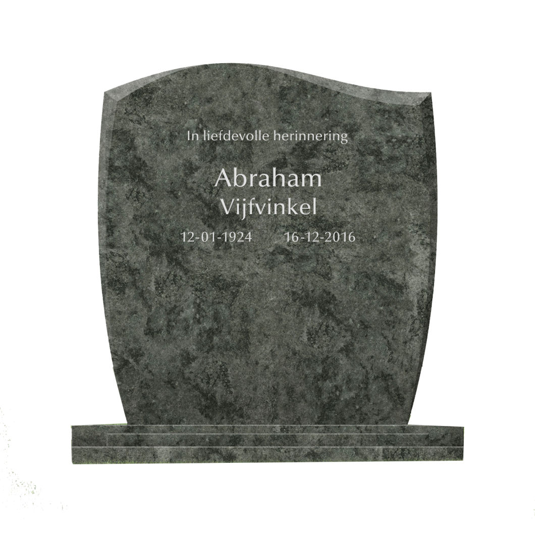 European Simple Design Black Granite Stone Tombstones Headstone Monument