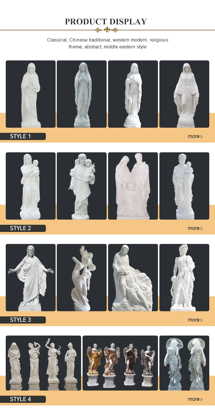 White Marble Angel Sculptures Garden Statues