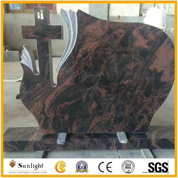 Natural Polished Multicolor Red Granite for Headstone Monument Tombstone