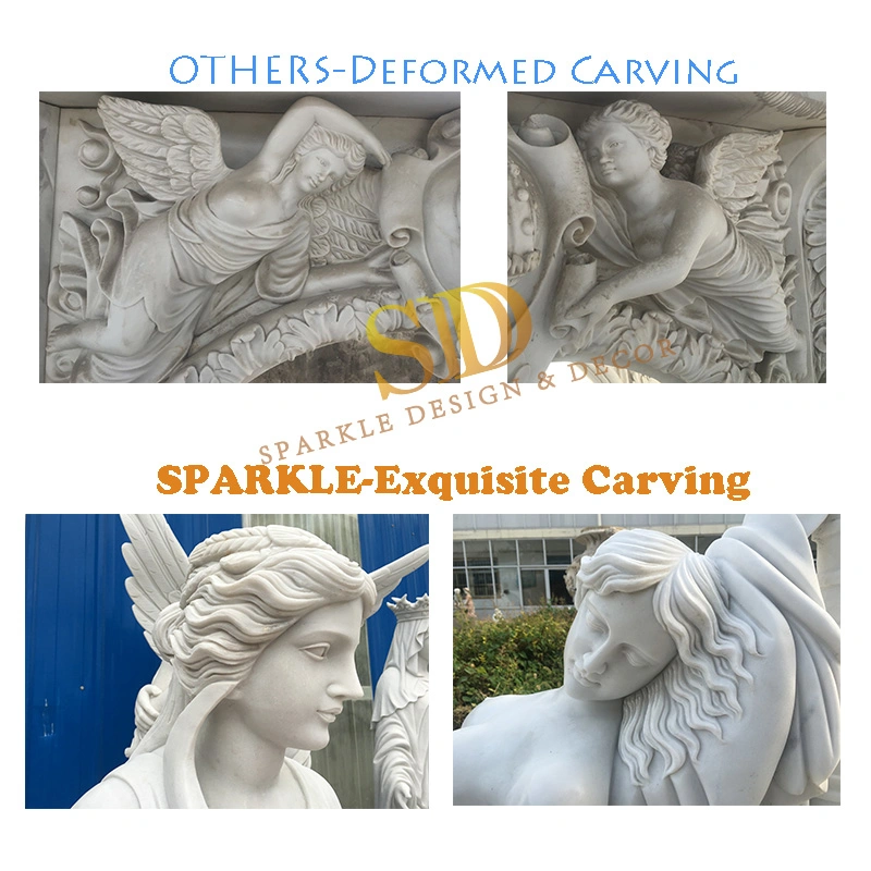 Famous Four Seasons Hand Carved White Color Statue Garden Marble Statues for Private Villa