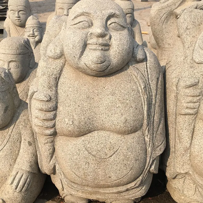 Buddha Statue Idol Decorative Figurine White Marble Buddha Statue
